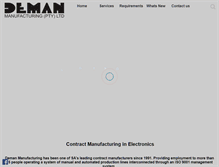 Tablet Screenshot of deman-mfg.co.za